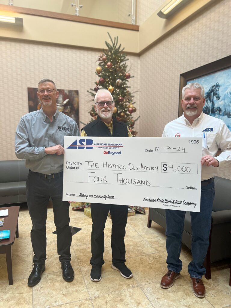 Veterans and Friends accepting check