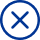 Icon illustration of an "X"