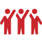 Icon illustration of a group of people